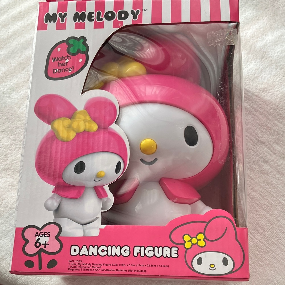 Hello Kitty My Melody Pink and White Dancing Figure